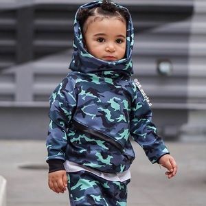 Handmade Unisex Camo Print Joggers Set